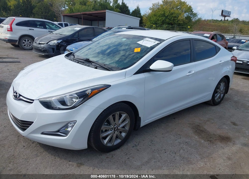 2016 HYUNDAI ELANTRA SE VIN: 5NPDH4AE0GH760177