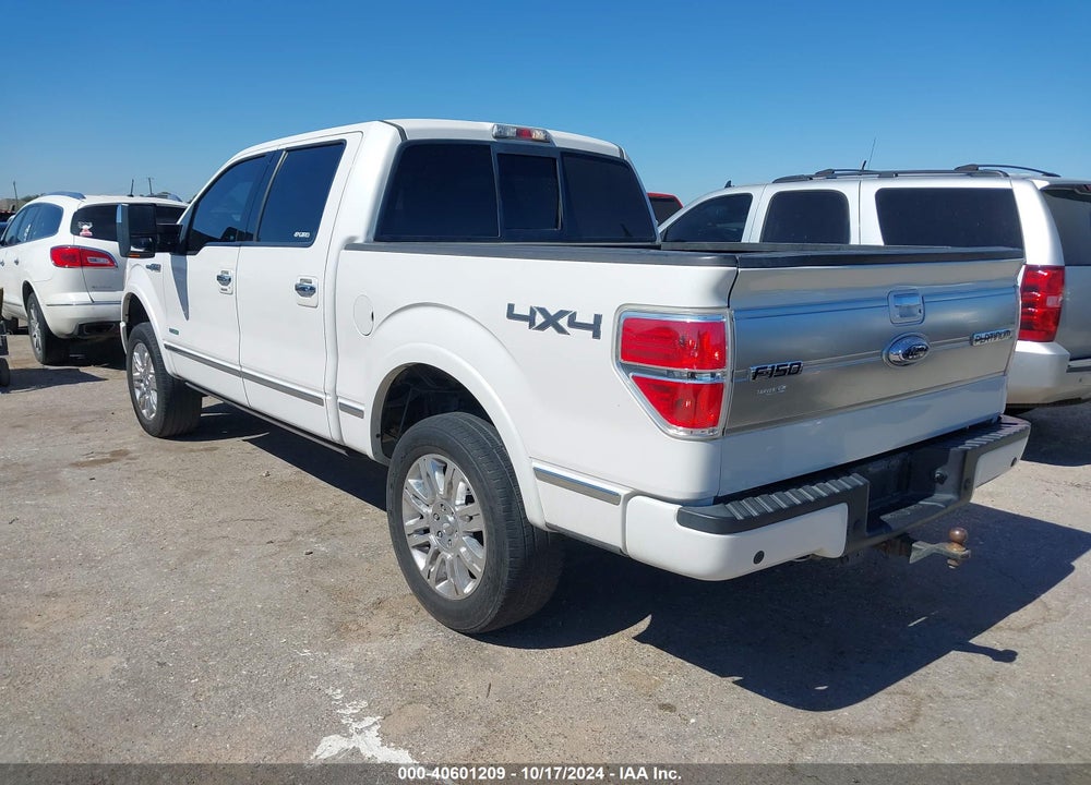 2012 FORD F-150 PLATINUM VIN: 1FTFW1ET8CFA66198