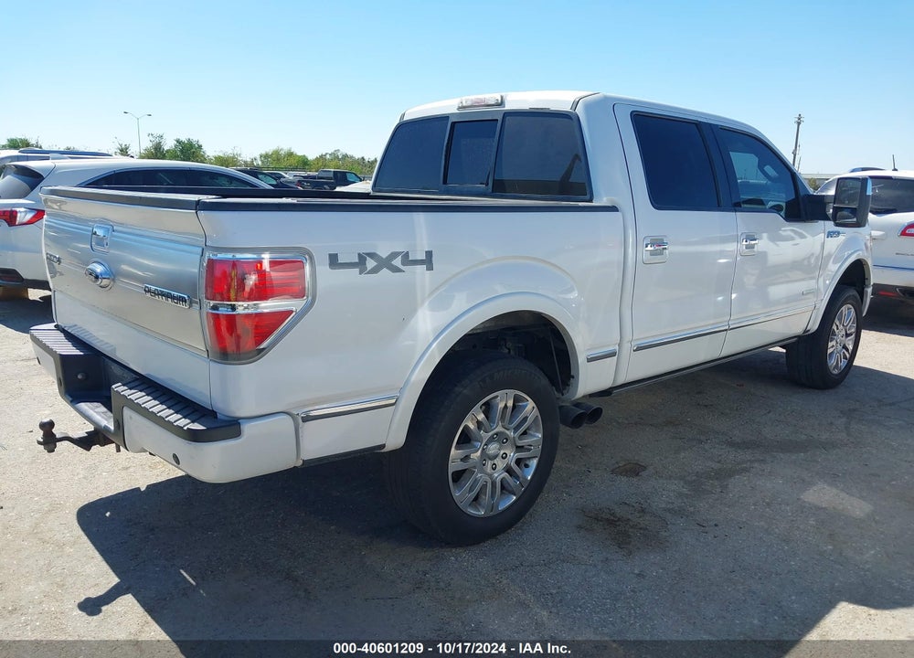 2012 FORD F-150 PLATINUM VIN: 1FTFW1ET8CFA66198