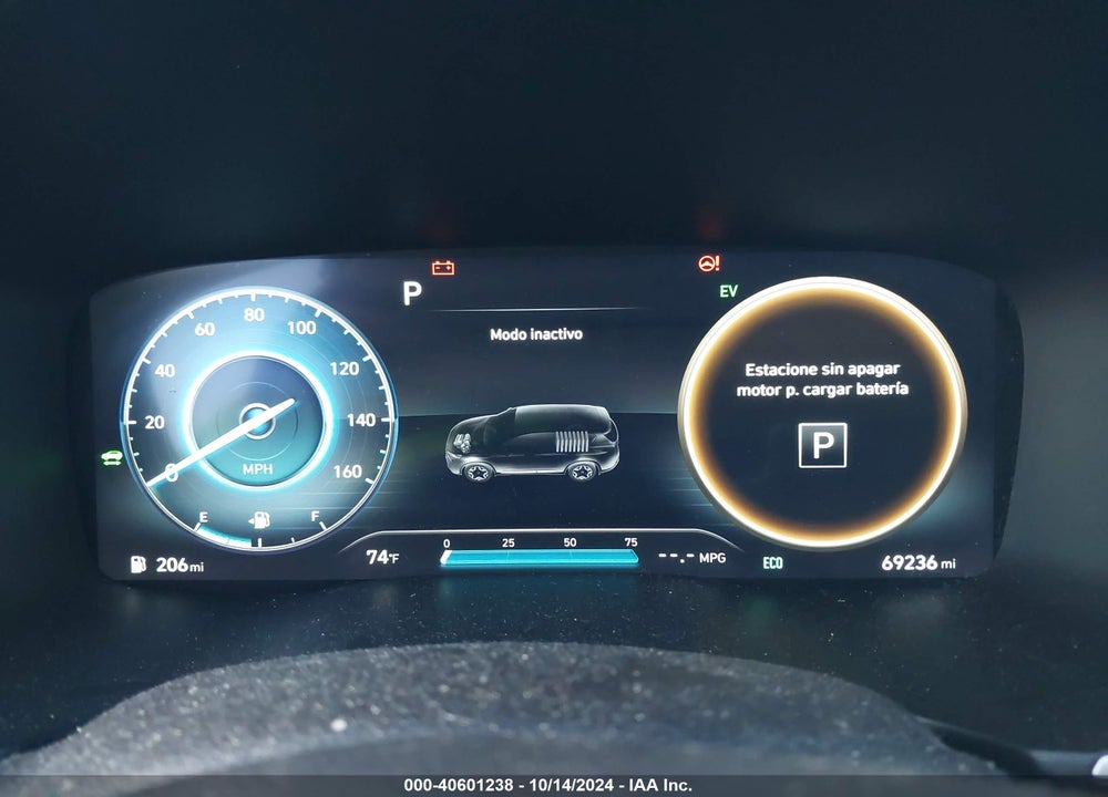 2022 HYUNDAI SANTA FE HYBRID BLUE VIN: KM8S2DA12NU044384