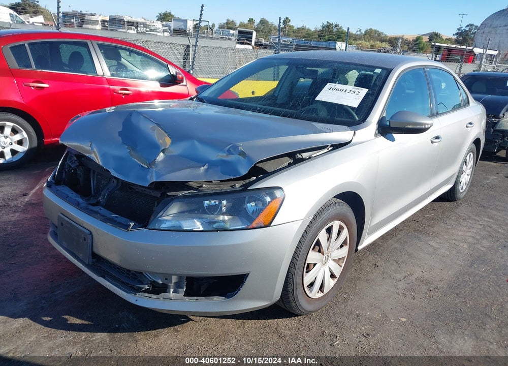 2012 VOLKSWAGEN PASSAT 2.5L S VIN: 1VWAP7A32CC024821
