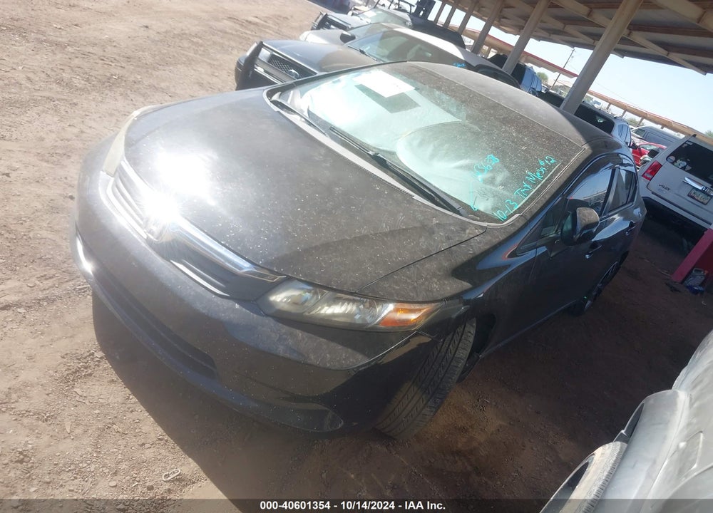 2012 HONDA CIVIC LX VIN: 19XFB2F5XCE343638