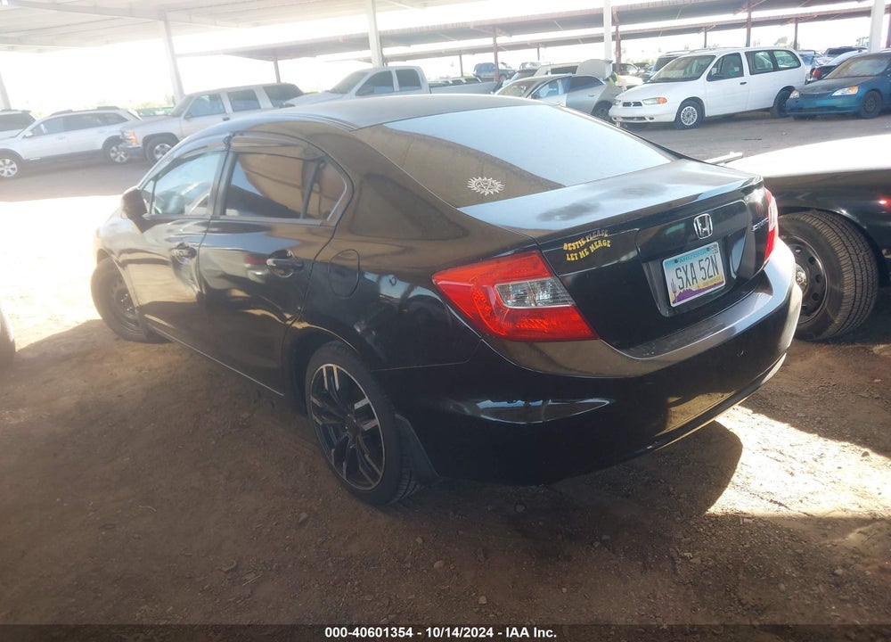 2012 HONDA CIVIC LX VIN: 19XFB2F5XCE343638