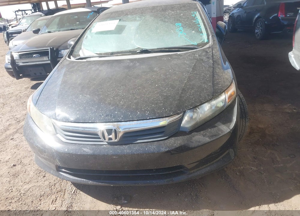 2012 HONDA CIVIC LX VIN: 19XFB2F5XCE343638