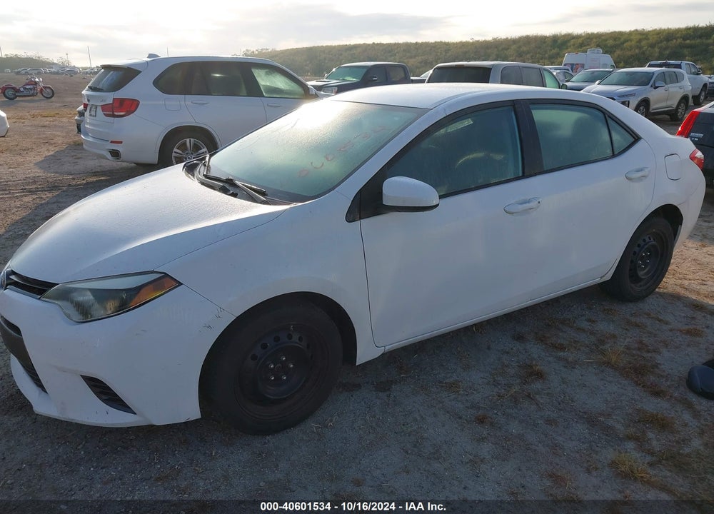 2016 TOYOTA COROLLA LE VIN: 2T1BURHE8GC578543