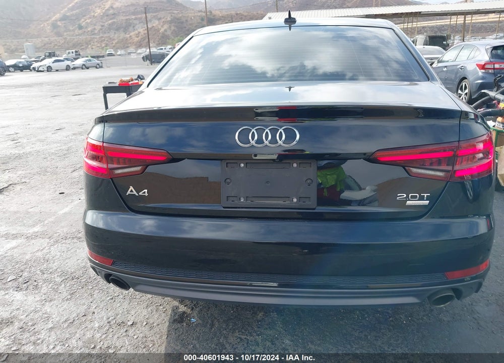 2018 AUDI A4 2.0T TECH ULTRA PREMIUM/2.0T ULTRA PREMIUM VIN: WAUKMAF45JN015978