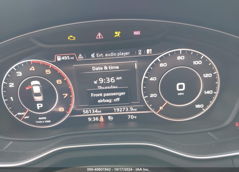 2018 AUDI A4 2.0T TECH ULTRA PREMIUM/2.0T ULTRA PREMIUM VIN: WAUKMAF45JN015978