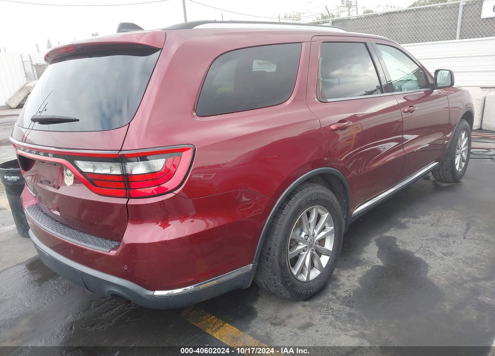 2017 DODGE DURANGO SXT RWD VIN: 1C4RDHAG4HC610984