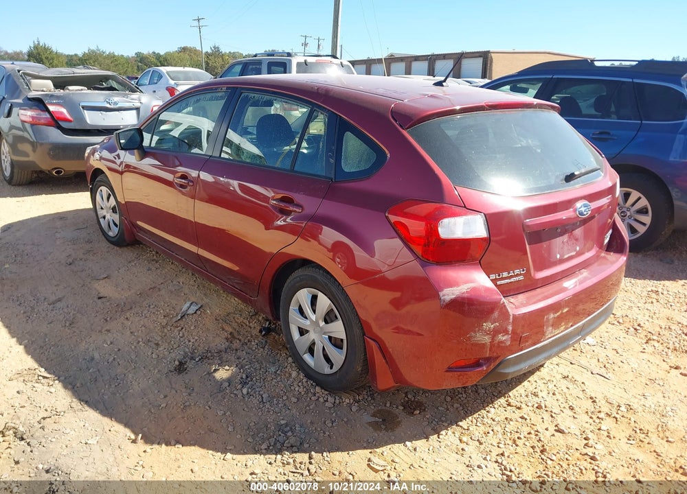 2015 SUBARU IMPREZA 2.0I VIN: JF1GPAA61FG208476