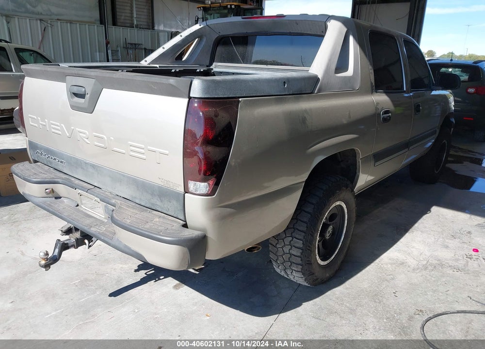 2005 CHEVROLET AVALANCHE 1500 Z71 VIN: 3GNEK12Z25G236497