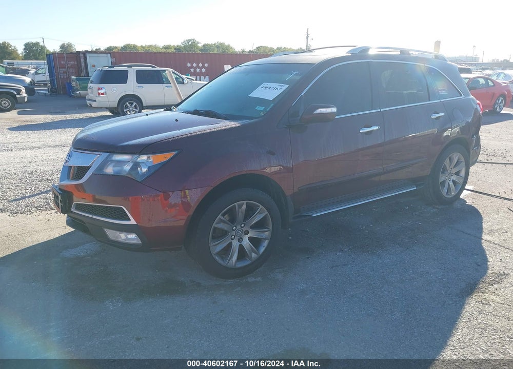 2012 ACURA MDX ADVANCE PACKAGE VIN: 2HNYD2H6XCH532474