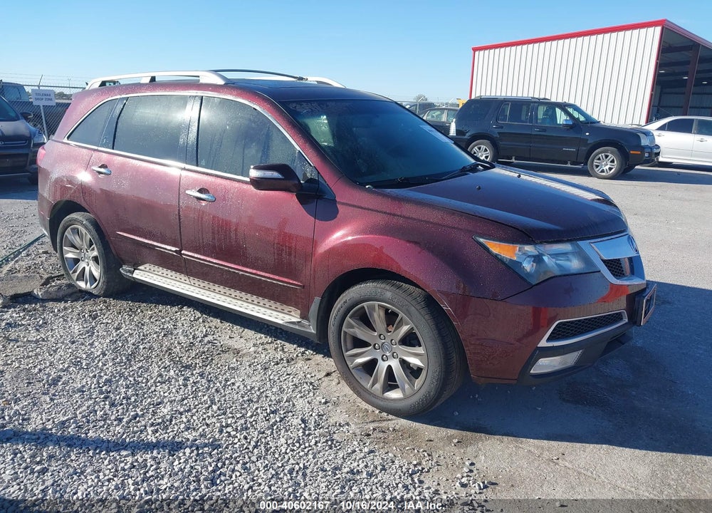 2012 ACURA MDX ADVANCE PACKAGE VIN: 2HNYD2H6XCH532474