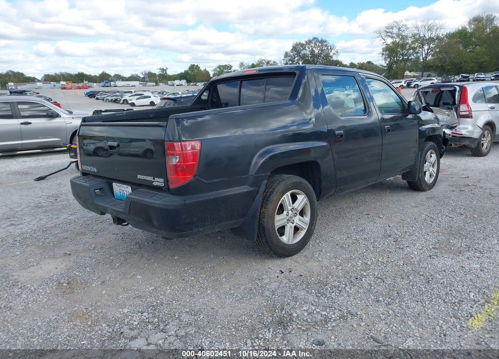 2010 HONDA RIDGELINE RTL VIN: 5FPYK1F57AB010735