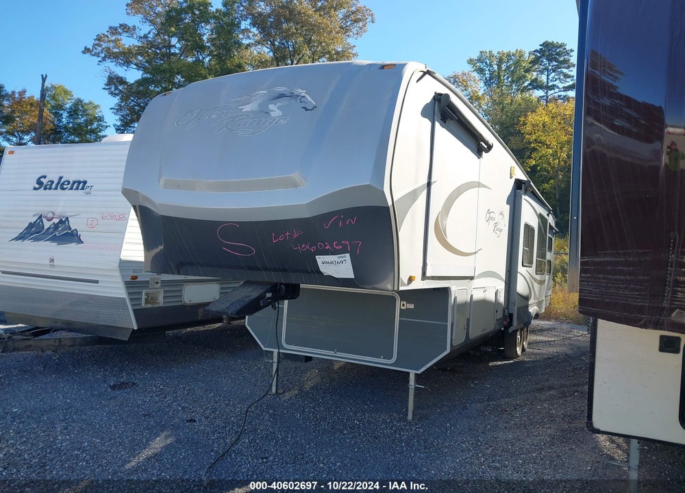 2010 OPEN RANGE TRAVEL TRLR VIN: 5XMFE3929A5001397