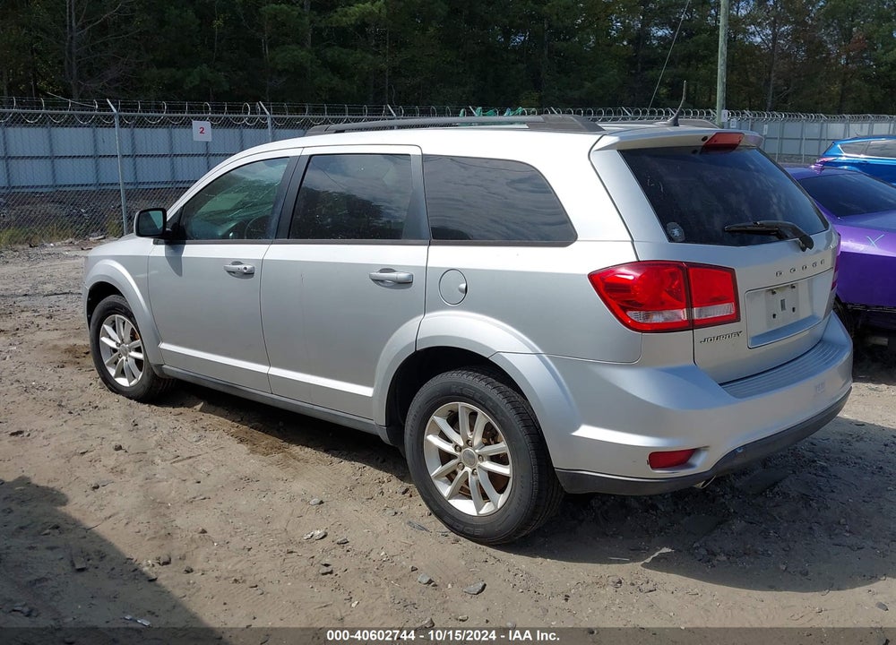 2013 DODGE JOURNEY SXT VIN: 3C4PDCBG0DT727078
