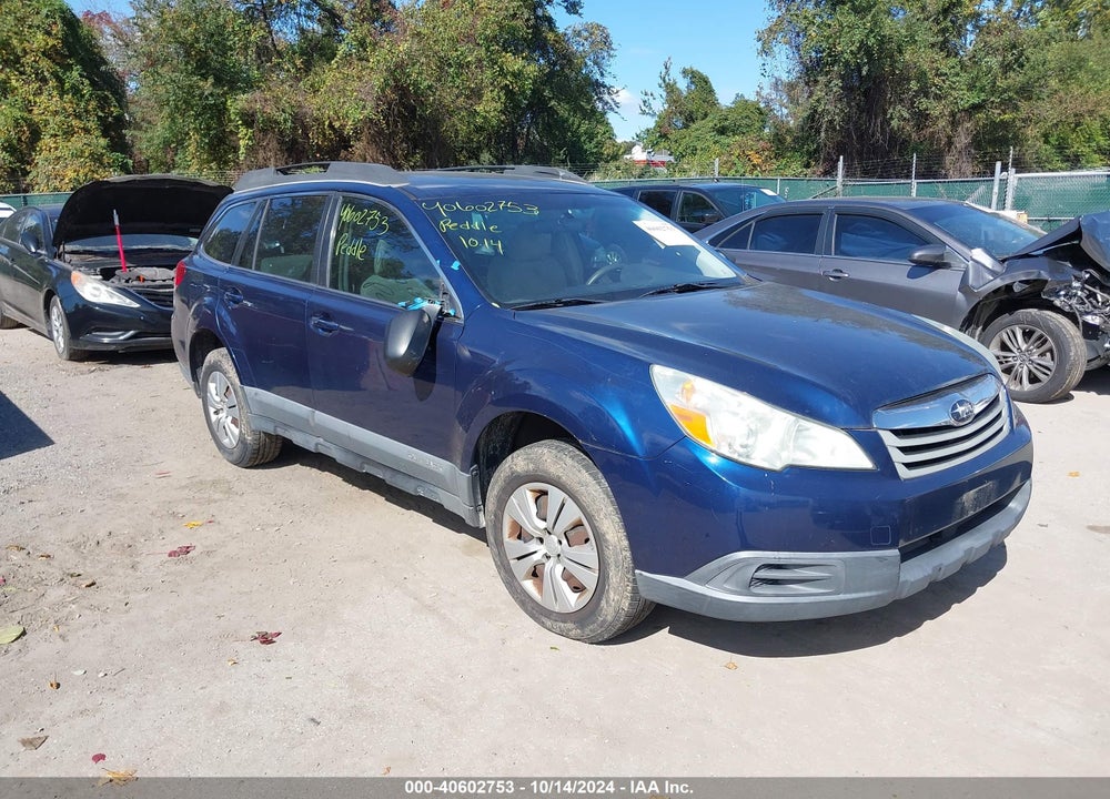 2010 SUBARU OUTBACK 2.5I VIN: 4S4BRCAC4A1333494