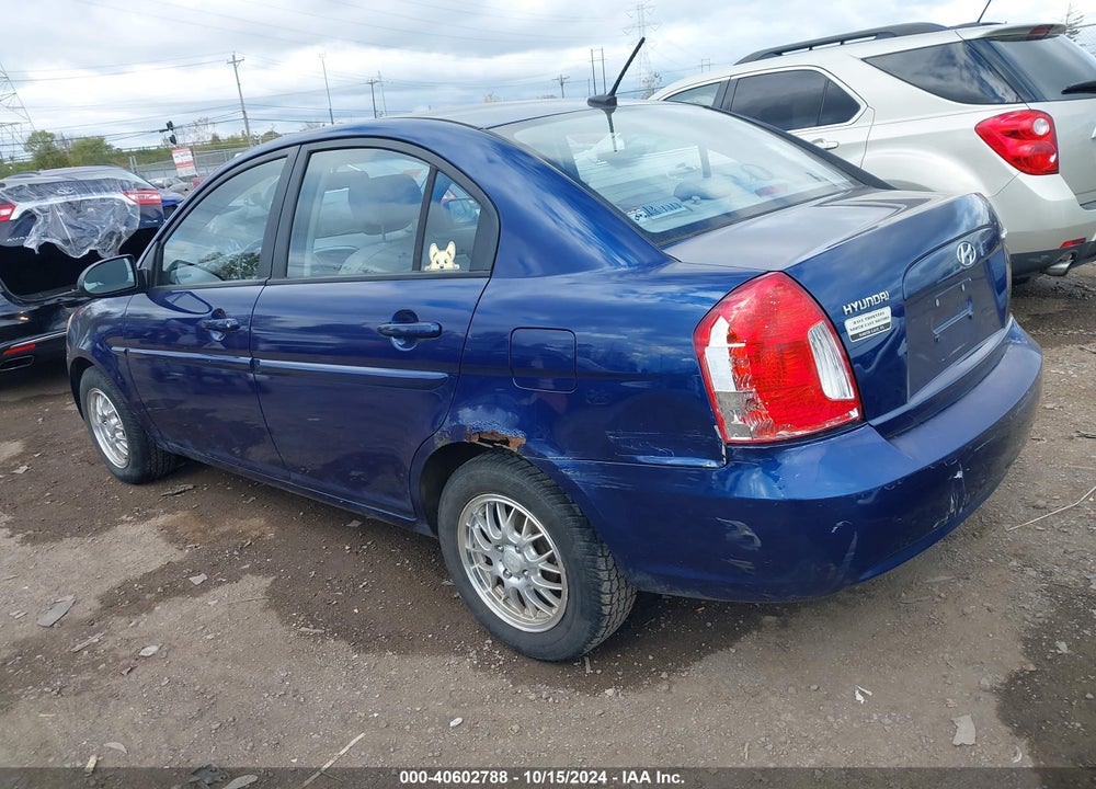 2009 HYUNDAI ACCENT GLS VIN: KMHCN46C49U316087