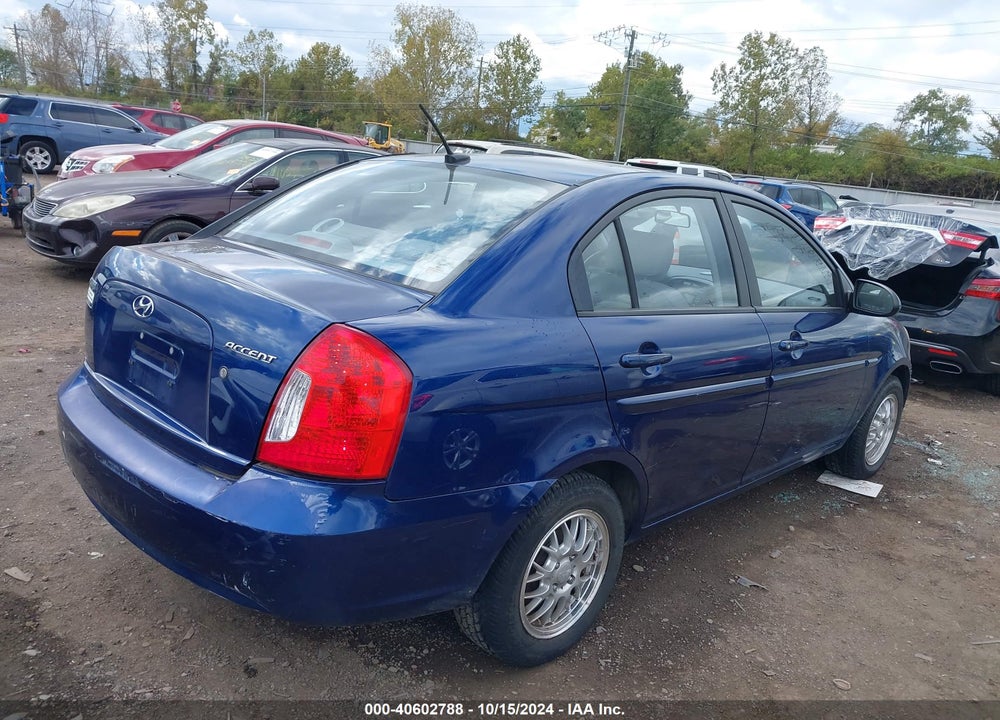 2009 HYUNDAI ACCENT GLS VIN: KMHCN46C49U316087