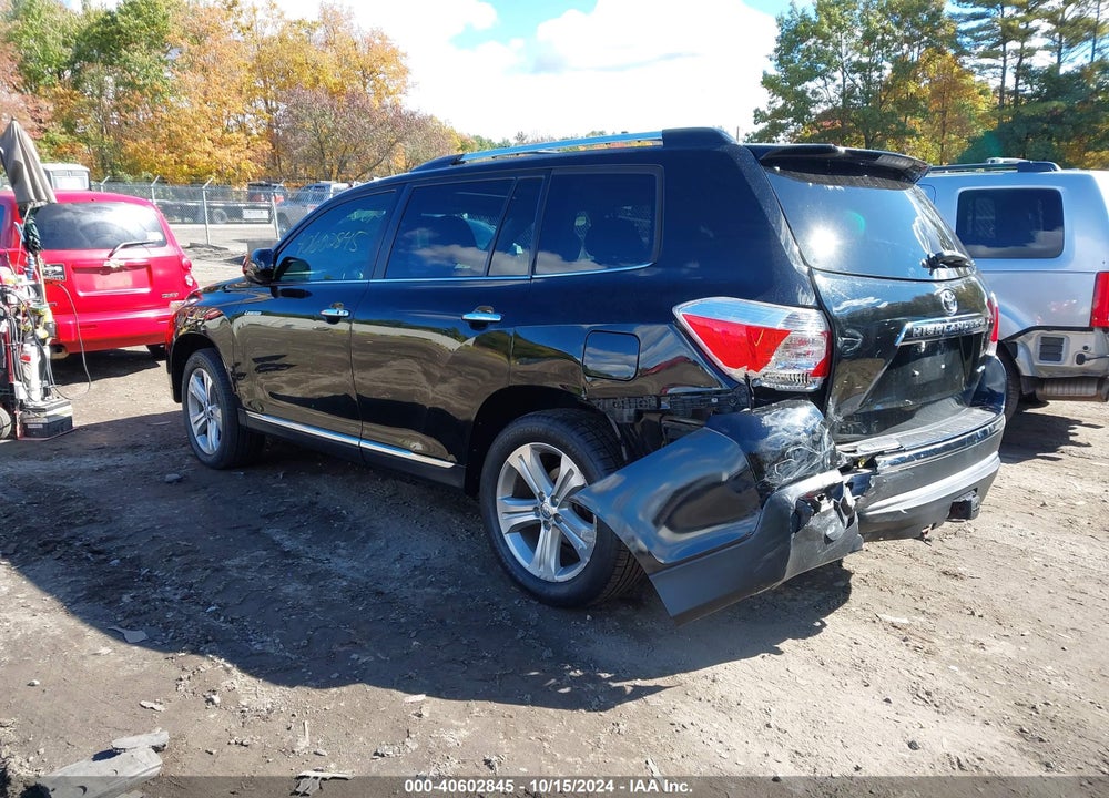 2013 TOYOTA HIGHLANDER LIMITED V6 VIN: 5TDDK3EH1DS233156