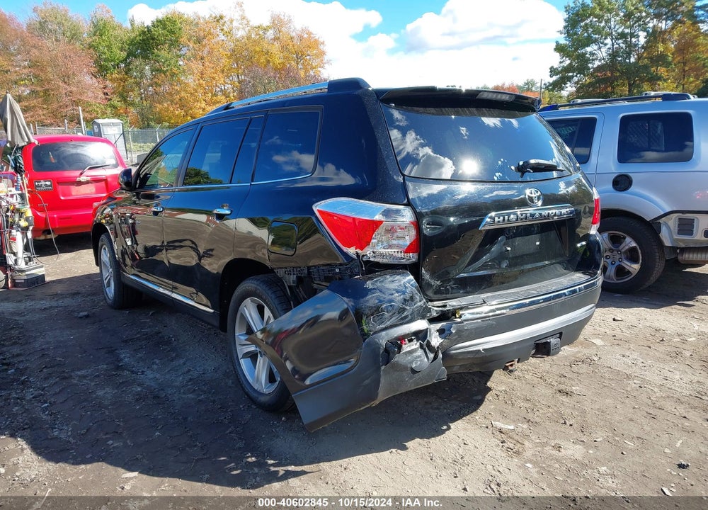 2013 TOYOTA HIGHLANDER LIMITED V6 VIN: 5TDDK3EH1DS233156