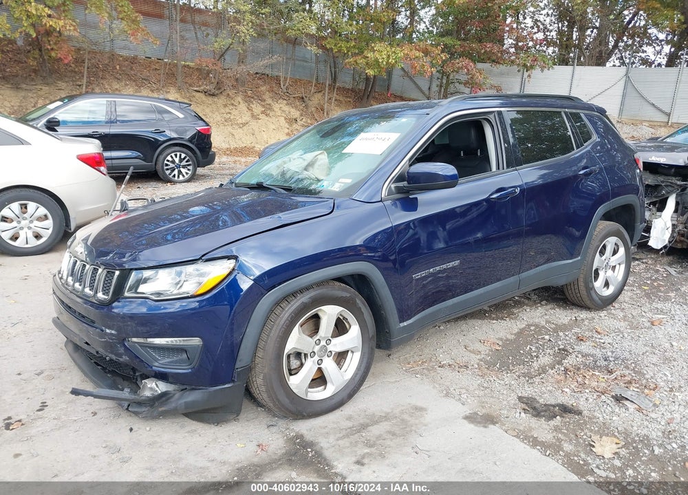 2018 JEEP COMPASS LATITUDE FWD VIN: 3C4NJCBB6JT186568