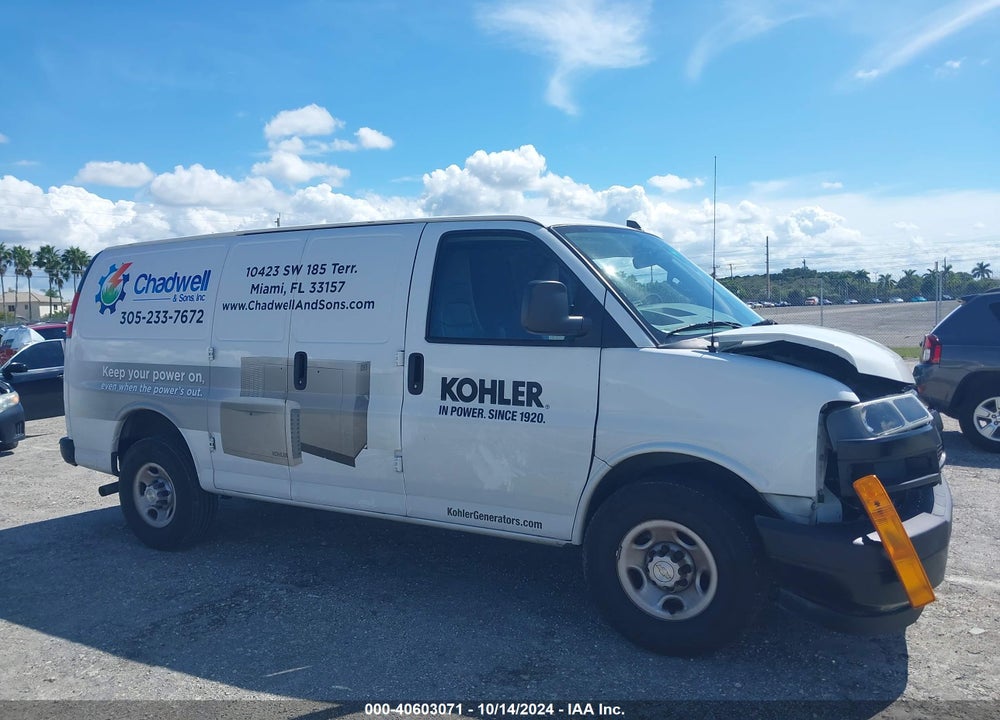 2021 CHEVROLET EXPRESS CARGO RWD 2500 REGULAR WHEELBASE WT VIN: 1GCWGAF78M1176505