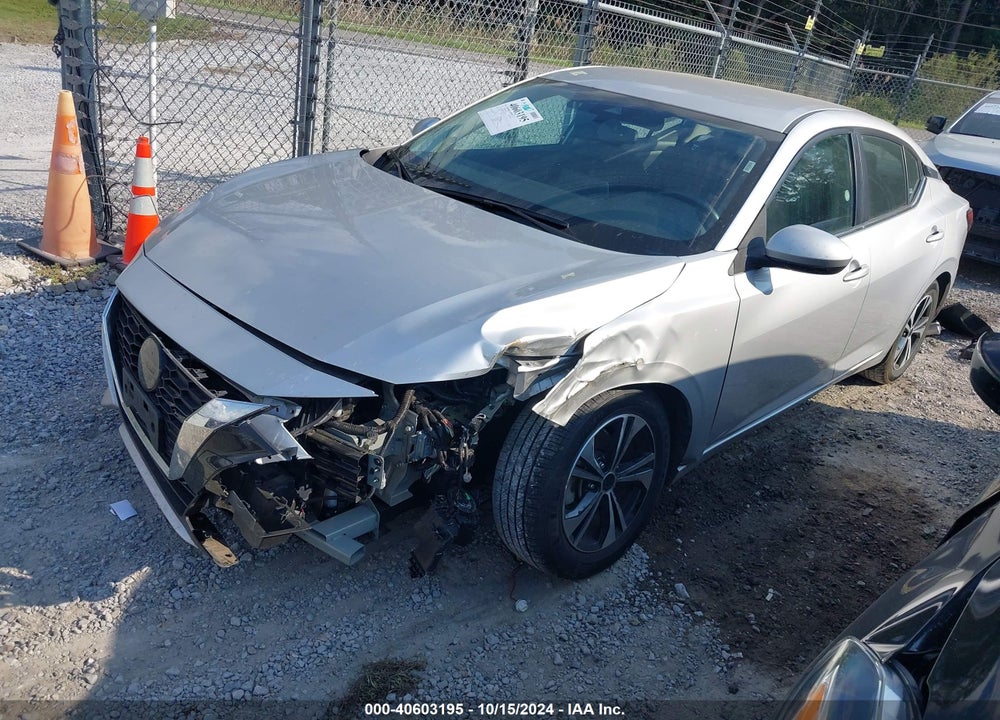 2022 NISSAN SENTRA SV XTRONIC CVT VIN: 3N1AB8CV6NY241761