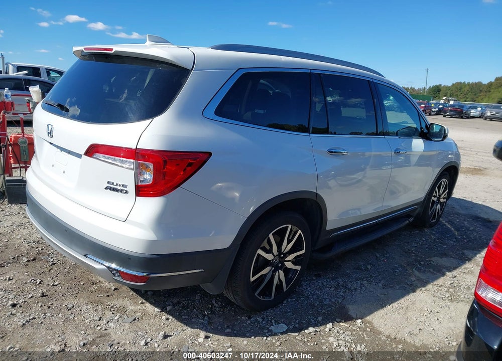 2020 HONDA PILOT AWD ELITE VIN: 5FNYF6H00LB028685