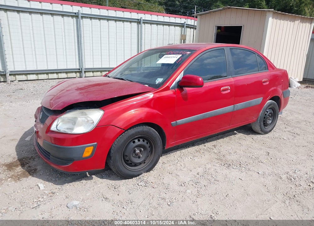 2009 KIA RIO LX VIN: KNADE223796458213