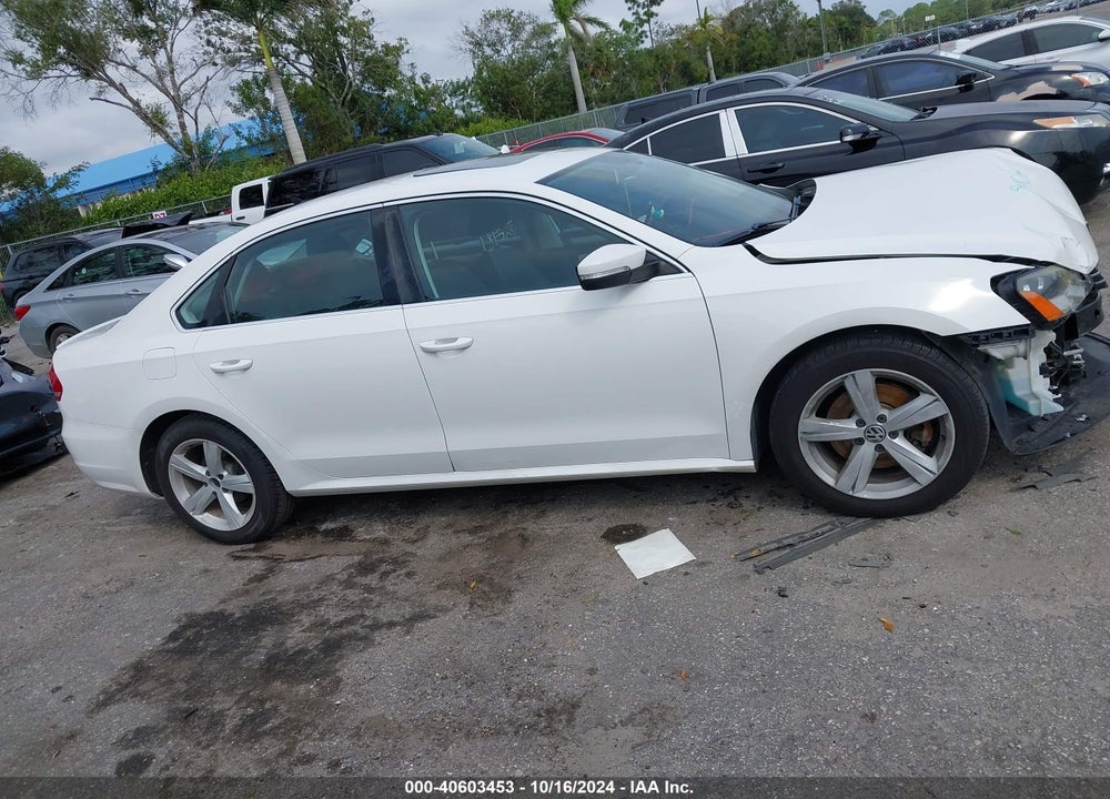 2013 VOLKSWAGEN PASSAT 2.5L SE VIN: 1VWBH7A39DC022115