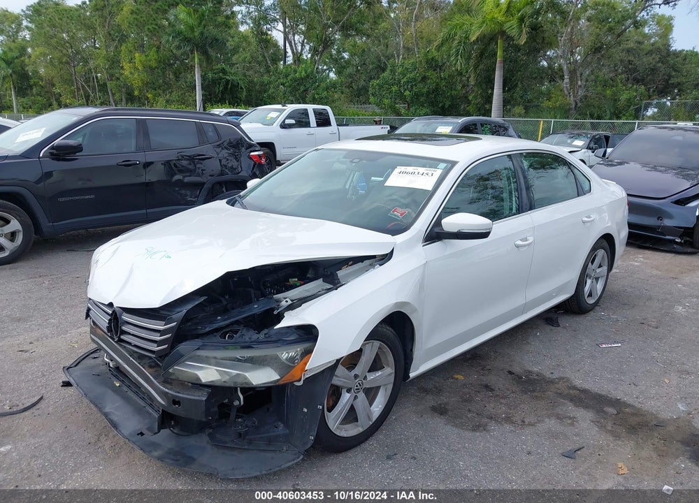 2013 VOLKSWAGEN PASSAT 2.5L SE VIN: 1VWBH7A39DC022115