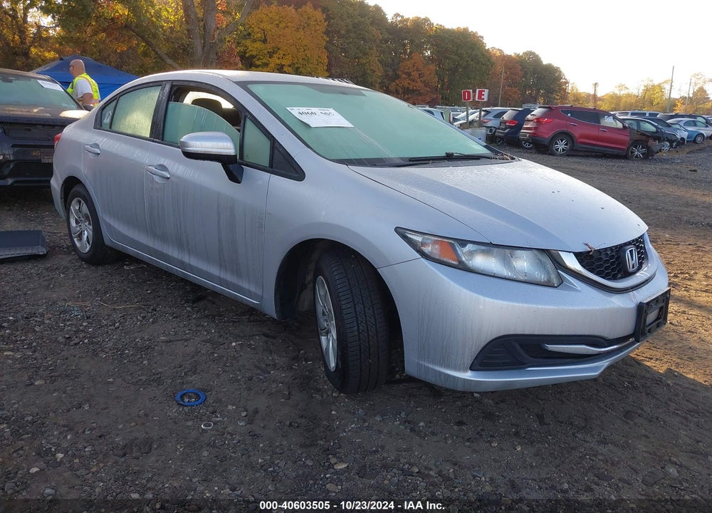 2014 HONDA CIVIC LX VIN: 19XFB2F52EE250387