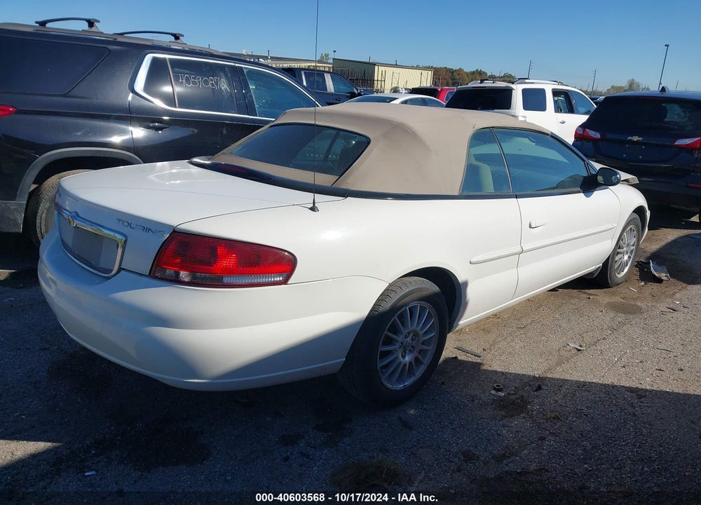 2006 CHRYSLER SEBRING TOURING VIN: 1C3EL55R26N109710