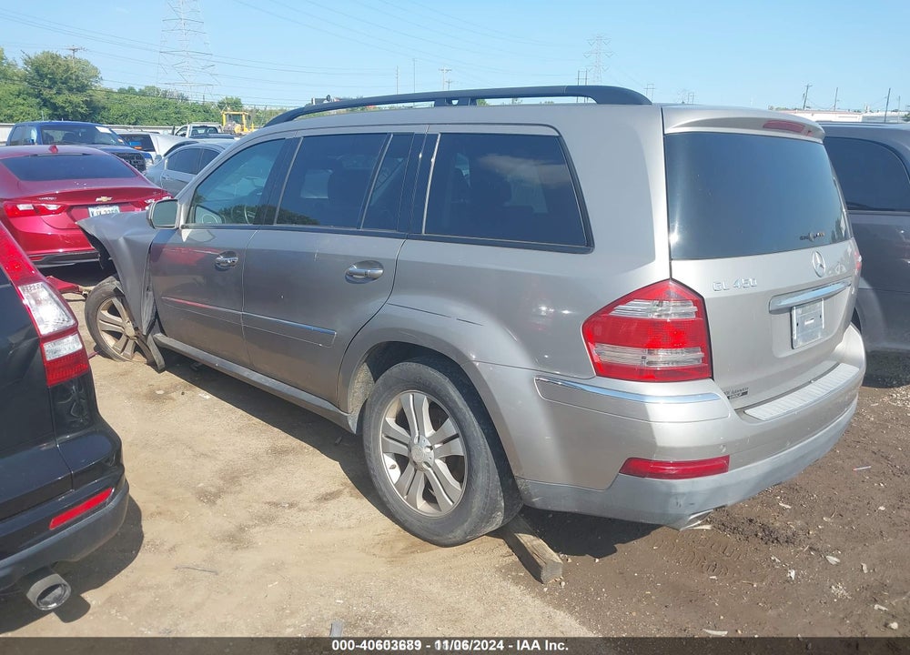 2009 MERCEDES-BENZ GL 450 4MATIC VIN: 4JGBF71E09A460918