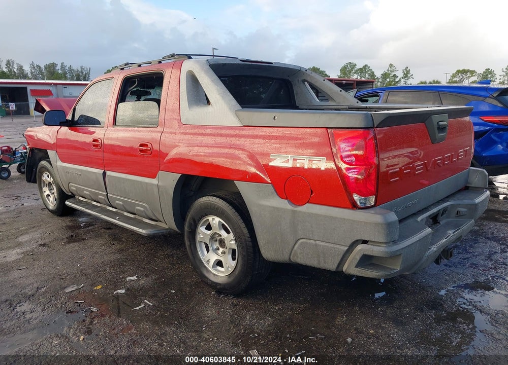 2002 CHEVROLET AVALANCHE 1500 VIN: 3GNEC13T42G290273