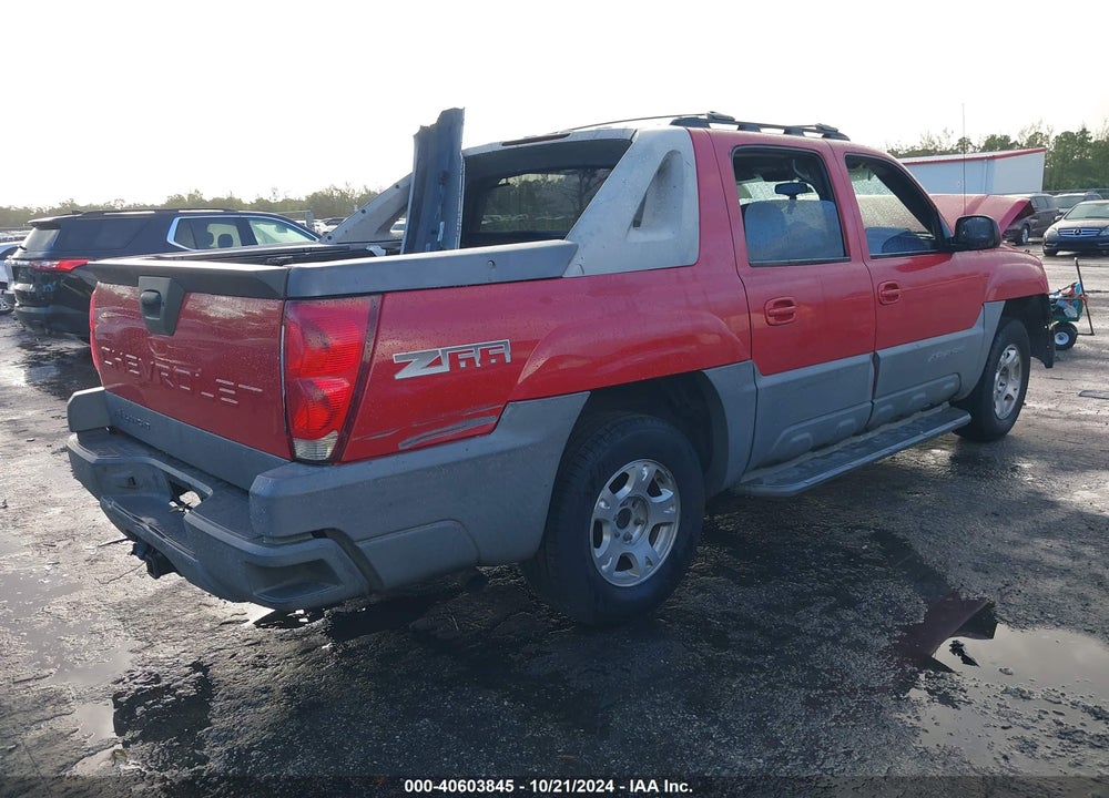 2002 CHEVROLET AVALANCHE 1500 VIN: 3GNEC13T42G290273