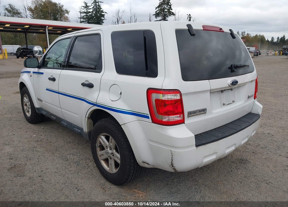 2008 FORD ESCAPE HYBRID VIN: 1FMCU59HX8KD33843