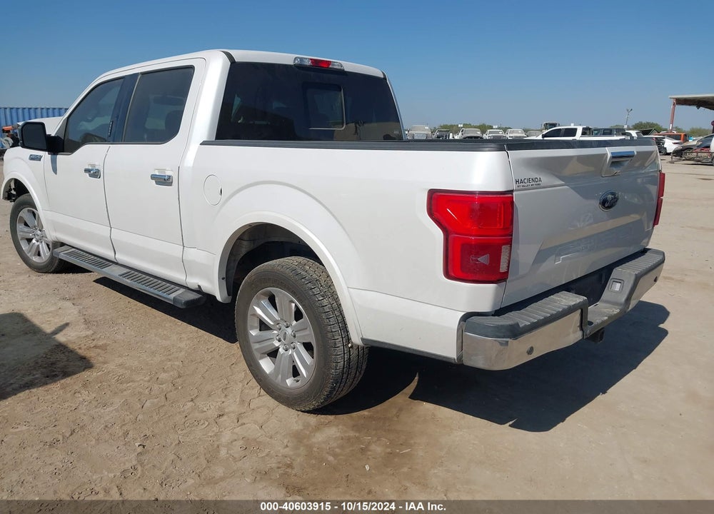 2018 FORD F-150 LARIAT VIN: 1FTEW1C55JKD98362