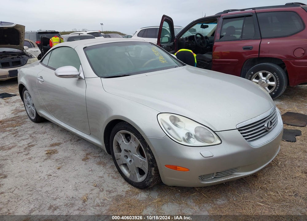 2004 LEXUS SC 430 VIN: JTHFN48Y740049780