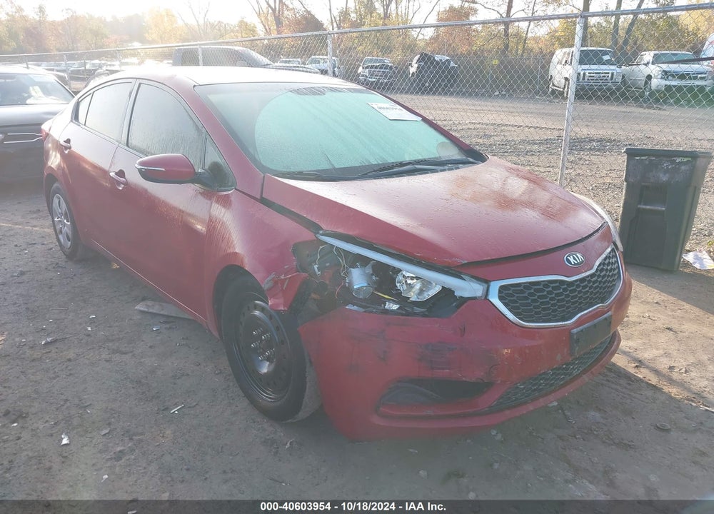 2015 KIA FORTE LX VIN: KNAFX4A61F5435182