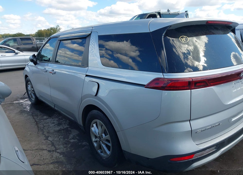 2022 KIA CARNIVAL MPV LX SEAT PACKAGE VIN: KNDNB4H38N6160444
