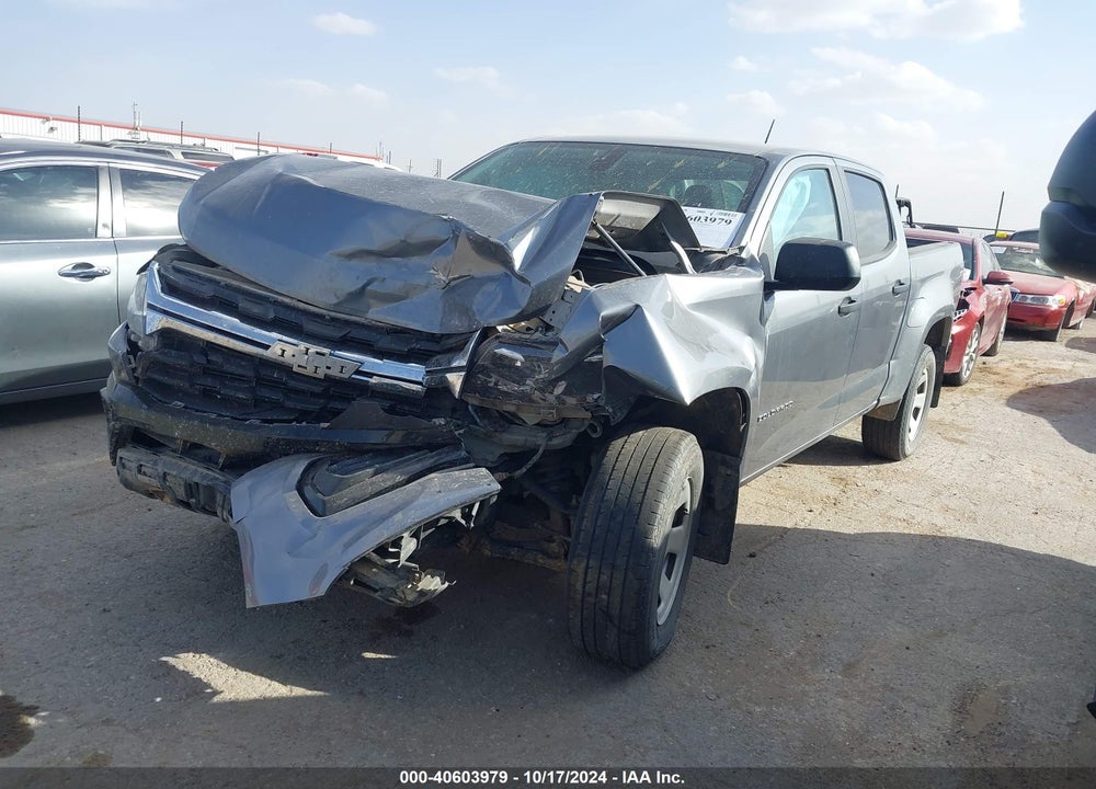 2022 CHEVROLET COLORADO 2WD SHORT BOX WT VIN: 1GCGSBEA6N1252469