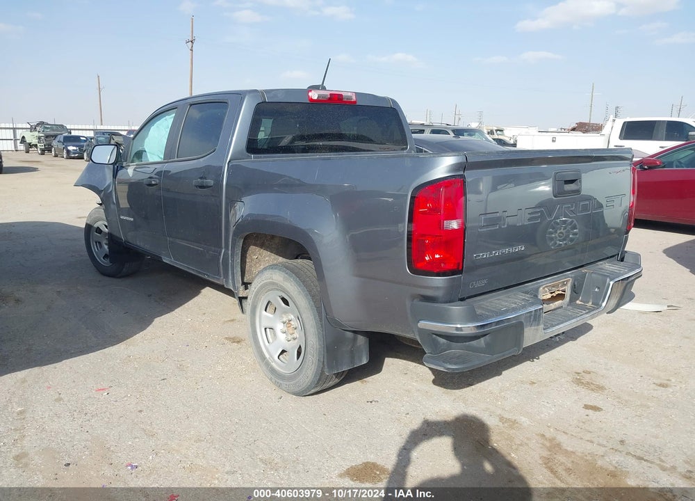 2022 CHEVROLET COLORADO 2WD SHORT BOX WT VIN: 1GCGSBEA6N1252469