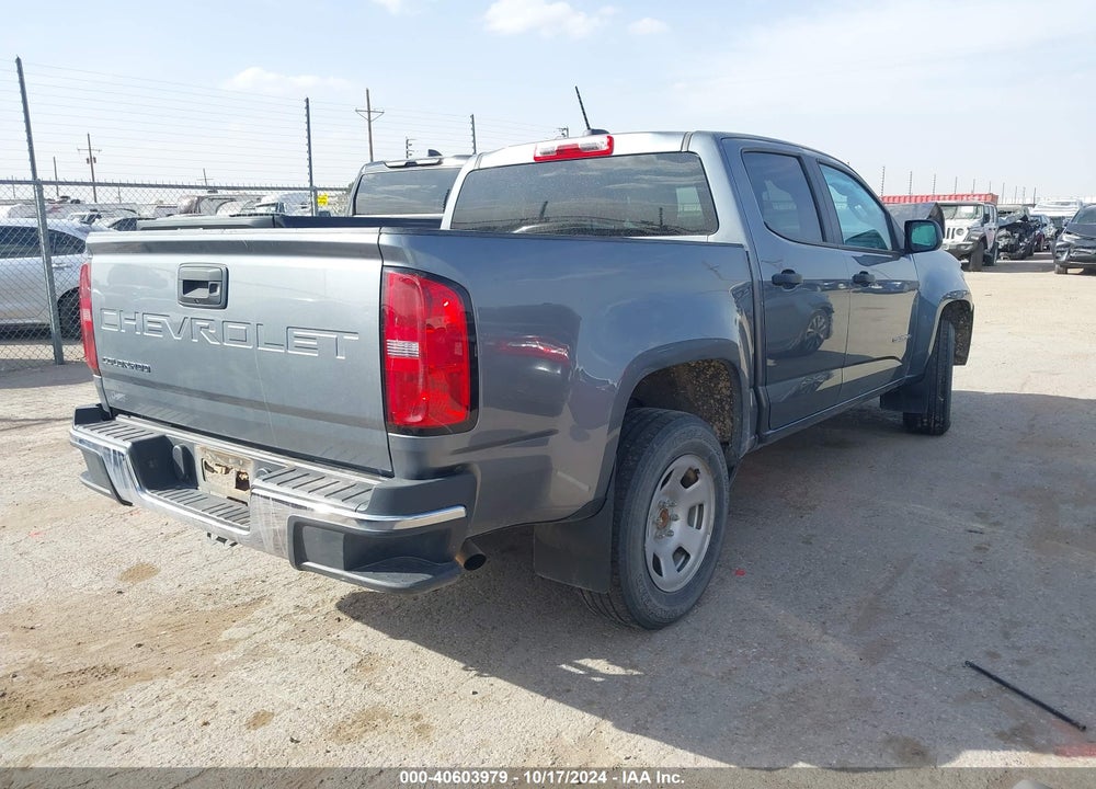 2022 CHEVROLET COLORADO 2WD SHORT BOX WT VIN: 1GCGSBEA6N1252469