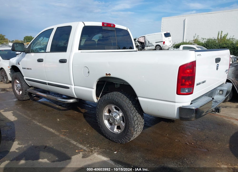 2006 DODGE RAM 2500 SLT/TRX4 OFF ROAD/SPORT/POWER WAGON VIN: 3D7KS28C76G287487