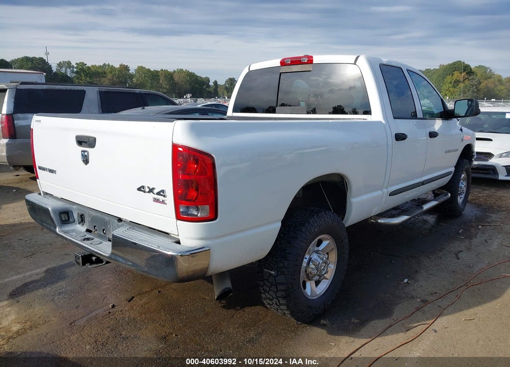 2006 DODGE RAM 2500 SLT/TRX4 OFF ROAD/SPORT/POWER WAGON VIN: 3D7KS28C76G287487