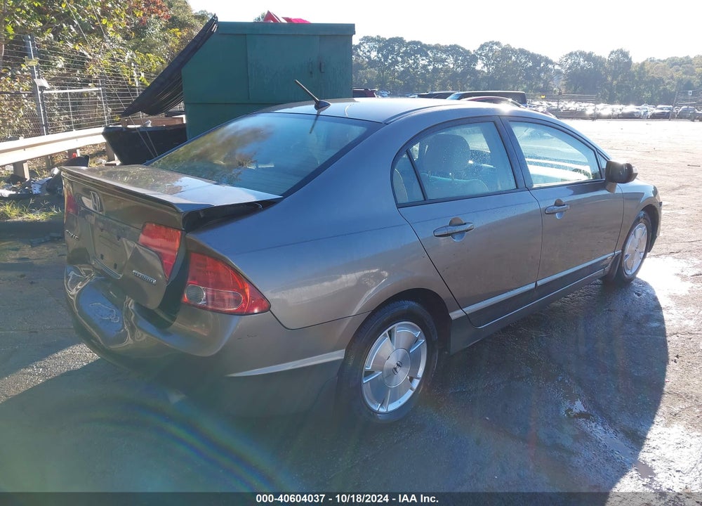 2006 HONDA CIVIC HYBRID VIN: JHMFA36276S009713