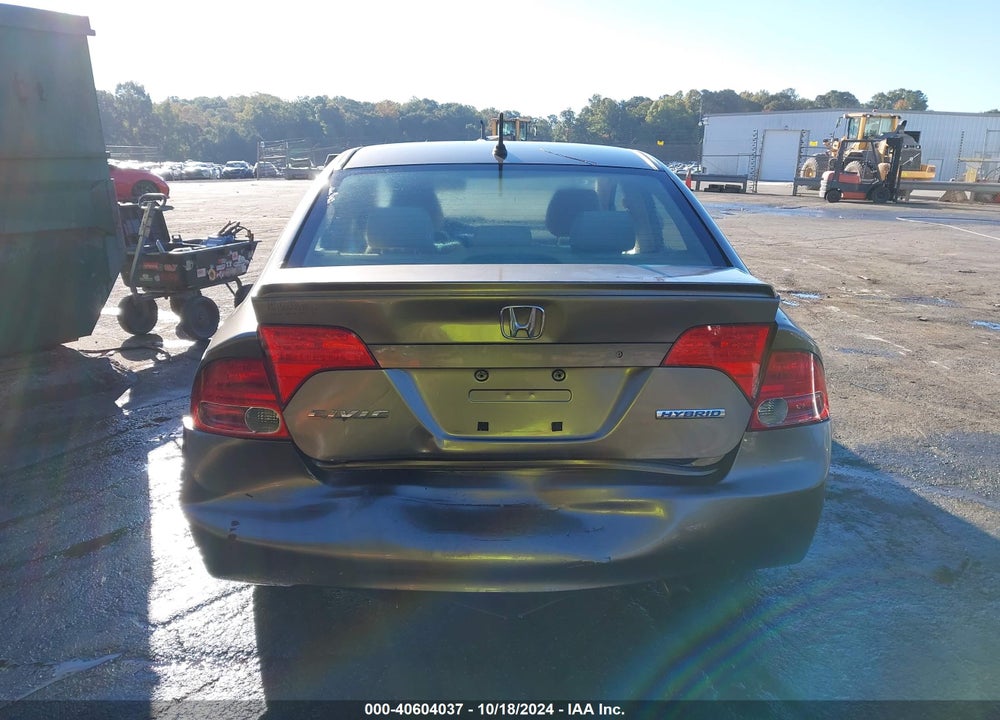 2006 HONDA CIVIC HYBRID VIN: JHMFA36276S009713