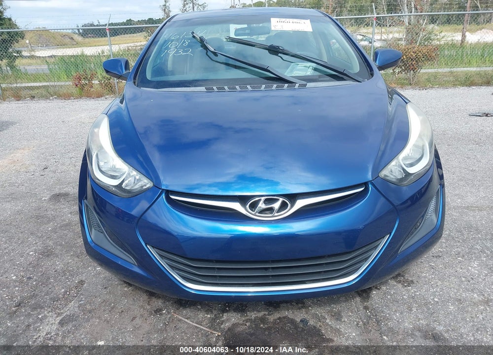 2016 HYUNDAI ELANTRA SE VIN: 5NPDH4AE5GH781932