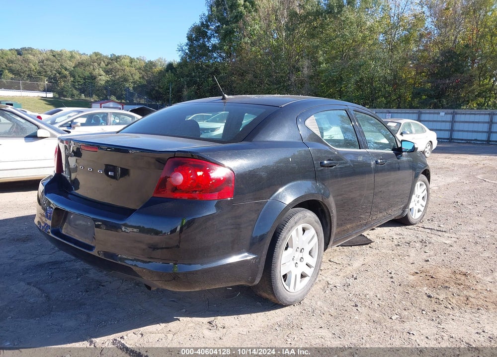 2012 DODGE AVENGER SE VIN: 1C3CDZAB6CN232104